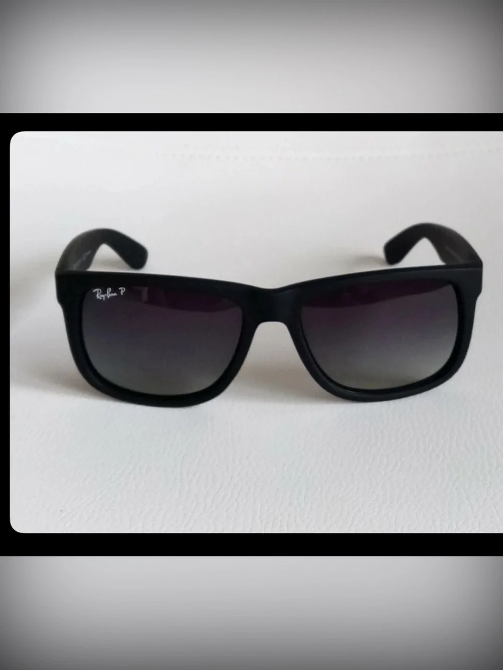 Ray-Ban Men’s Black Frame with Dark Gray Lenses Sunglasses